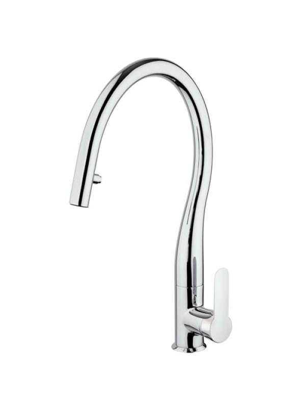 MITIGEUR EVIER A DOUCHETTE CYGNE - PAINI - cycr591_mitigeur_cuisine_douchette_paini_chrome