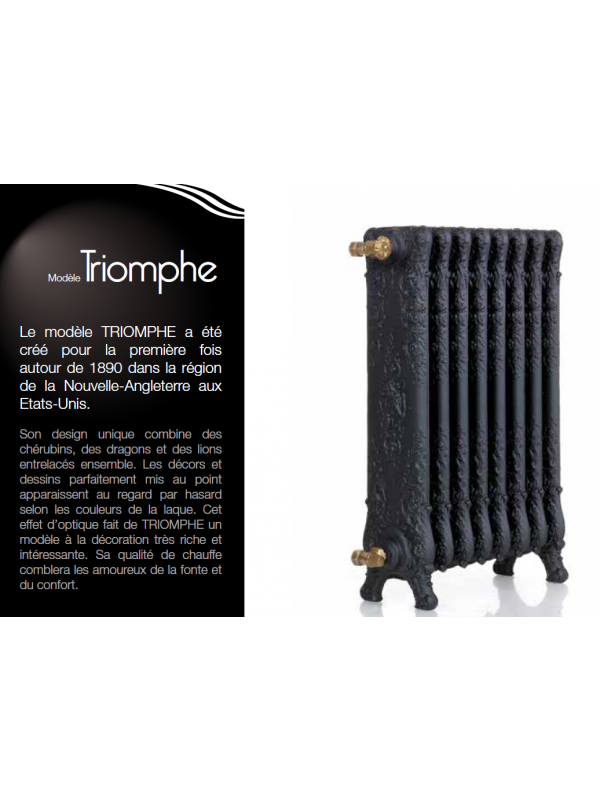 Radiateur fonte TRIOMPHE - CINIER - description_radiateur_triomphe_cinier