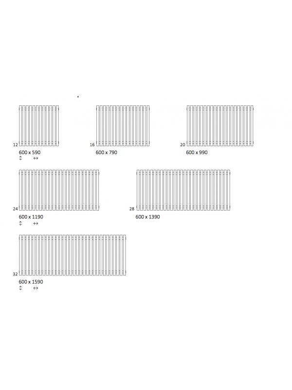 TUNE Horizontal - TERMA - dessin_radiateur_tune_horizontal_terma_1_1