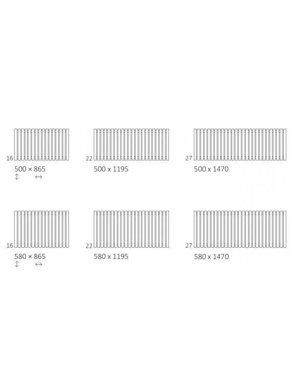 Radiateur ROLO ROOM Vertical - TERMA  - dimension_3_radiateur_rolo