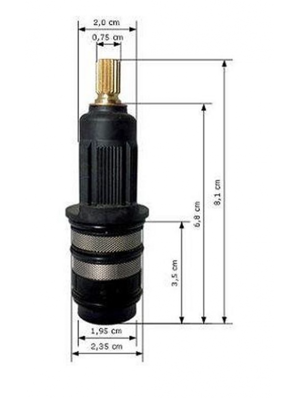 Cartouche Termokuatro 4760T, Ø24 NF - Ramon Soler - dimension_cartouche_thermostatique_ramon_soler_4760t