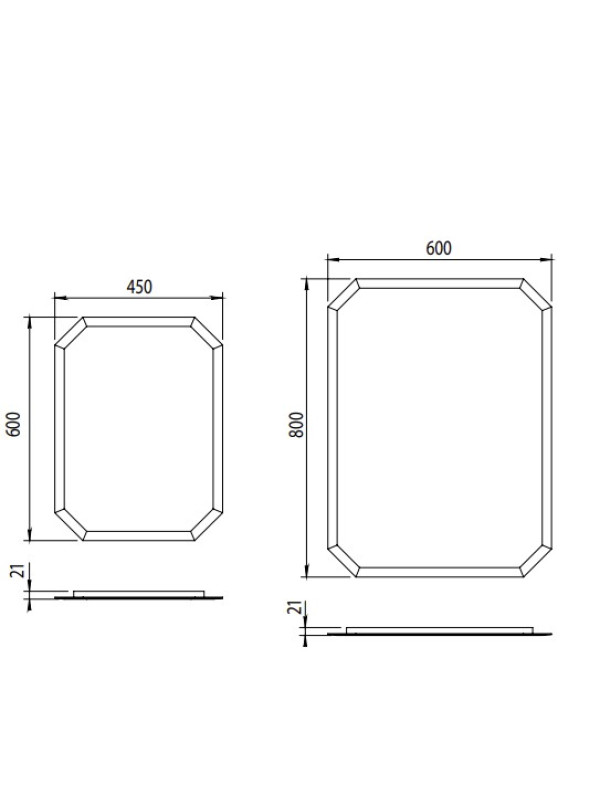 Miroir Rétro Biseauté à Pans Coupés ASCOTT - HORUS - dimensions_miroir_biseaut_horus