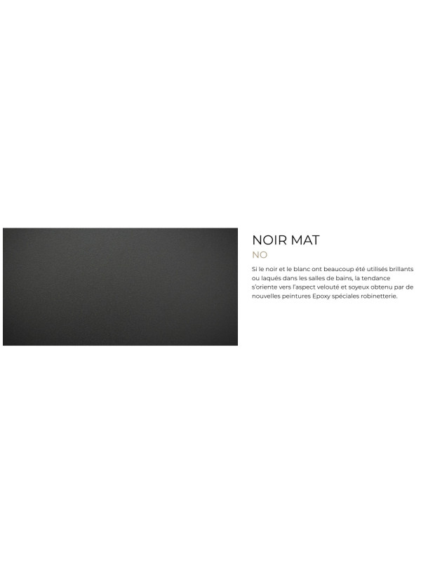 Mitigeur Lavabo / Lave-mains FLAMME - echantillon_noir_mat_horus