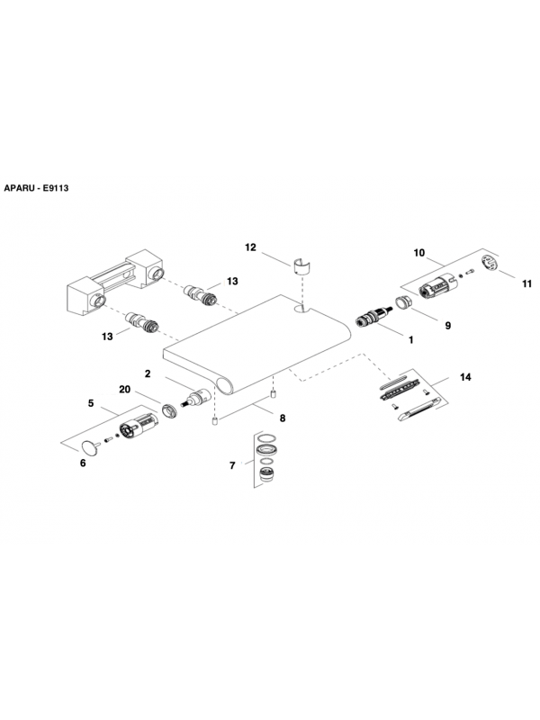Pieces detachees pour APARU E9113 - JACOB DELAFON - eclate_jacob_delafon_aparu_e9113_pieces_detachees_-