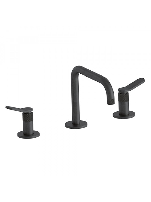 MELANGEUR 3 TROUS LAVABO EAST SIDE  - es20475_melangeur_east_side_ondyna_noir_chrome