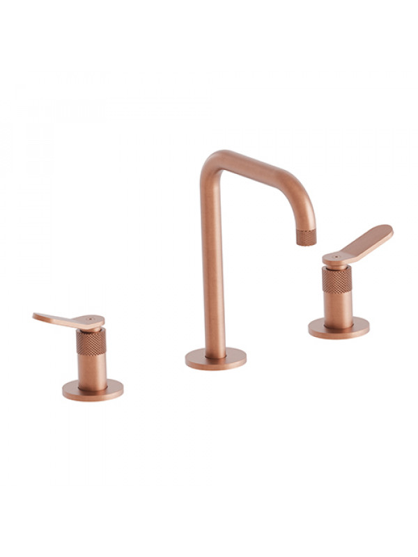 MELANGEUR 3 TROUS LAVABO EAST SIDE  - es20534p_melangeur_lavabo_east_side_ondyna_3_trous_or_rose_