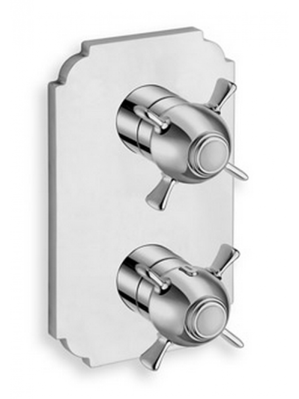 FAÇADE CHAMBORD THERMOSTATIQUE 3 SORTIES SANS MECANISME CHROME - facade_douche_encastree_chambord_thermostatique_2_sorties_sans_mecanisme_xc85251_ondyna_4