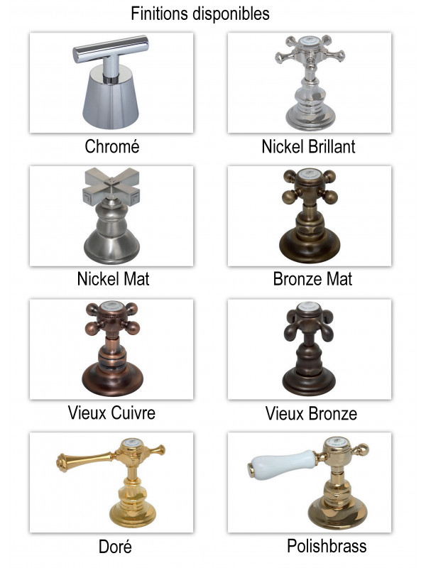 Bonde automatique Lavabo/Bidet - HORUS - finitions9_2_4_1