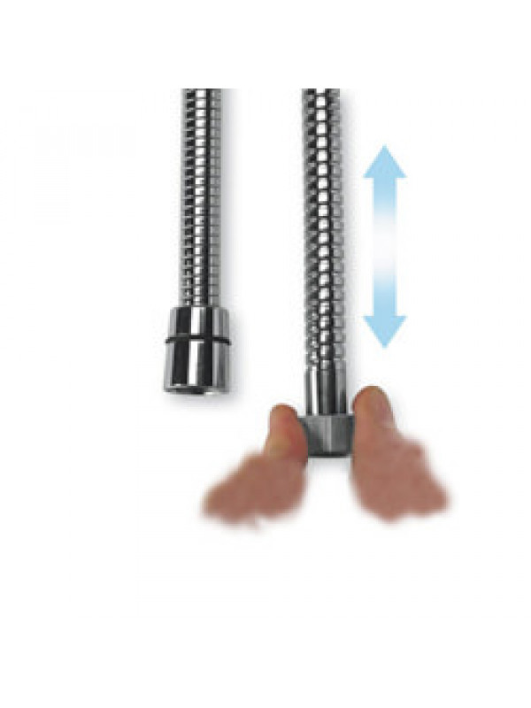 FLEXIBLE LAITON EXTENSIBLE DE 150 CM A 200 CM CHROME - fl27551