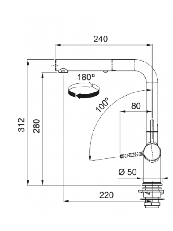ACTIVE L DOUCHETTE 2 JETS Noir mat - FRANKE - franke_mitigeur_active_l115.0653.382_3