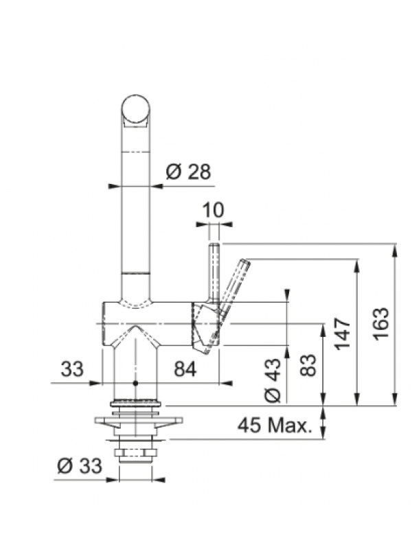 ACTIVE L DOUCHETTE 2 JETS Noir mat - FRANKE - franke_mitigeur_active_l115.0653.382_4
