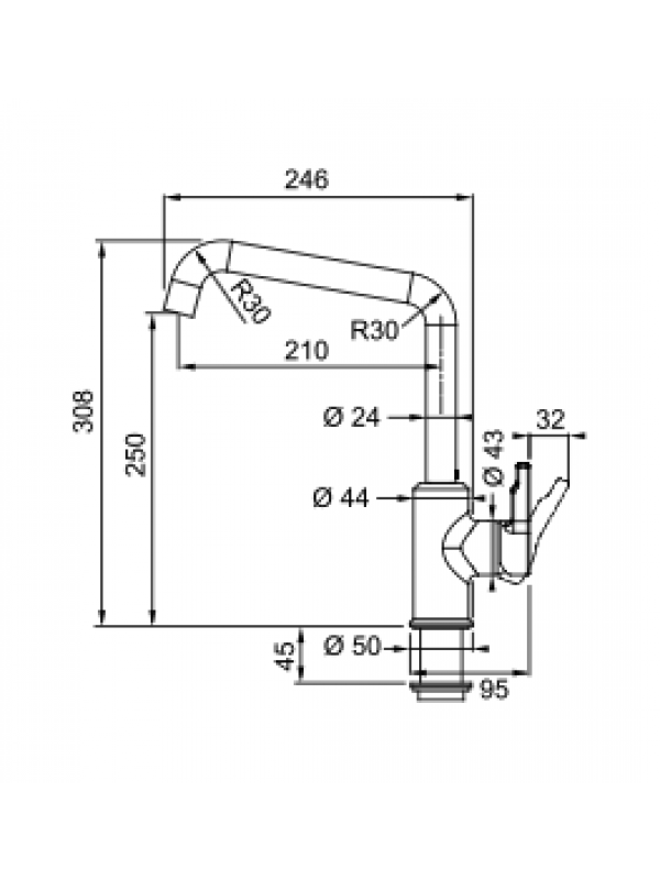Mitigeur URBAN BEC - FRANKE - franke_mitigeur_onix115.0595.062