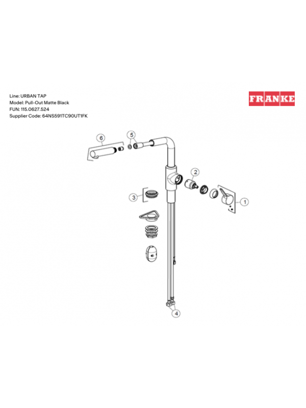 Bague de base - URBAN TAP - FRANKE - franke_urban_tap_disque_ce_ramique