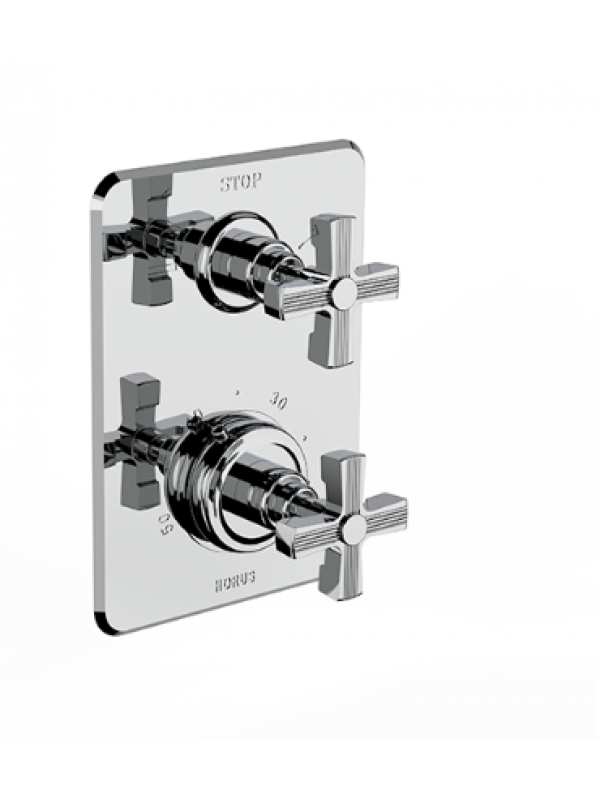 Habillage pour mitigeur thermostatique à encastrer (pour corps 93-593) - ZEPHYR - HORUS - habillage_pour_mitigeur_thermo_horus_zephyr_93.593