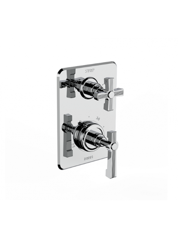 Habillage pour mitigeur thermostatique à encastrer (pour corps 93-593) - ZEPHYR - HORUS - habillage_pour_mitigeur_thermo_horus_zephyr_93.593_17-508