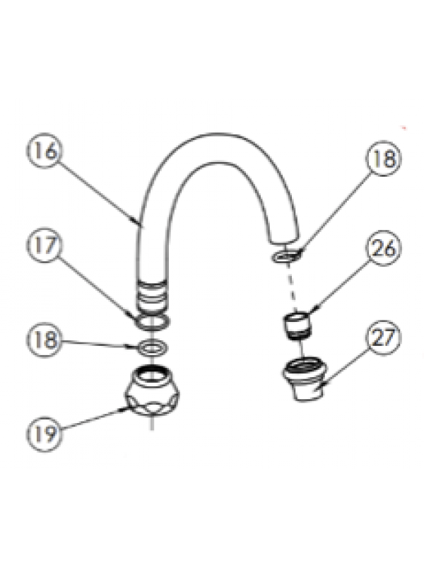 Bec Lavabo ELOISE - Dore Brillant - HORUS - horsu_bec_dore__9292204_1