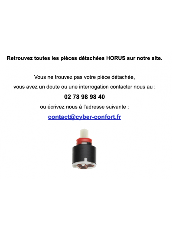 Cartouche ceramique pour Mitigeur - HORUS - horus_cartouche_ce_ramique_robinnetterie_cuisine