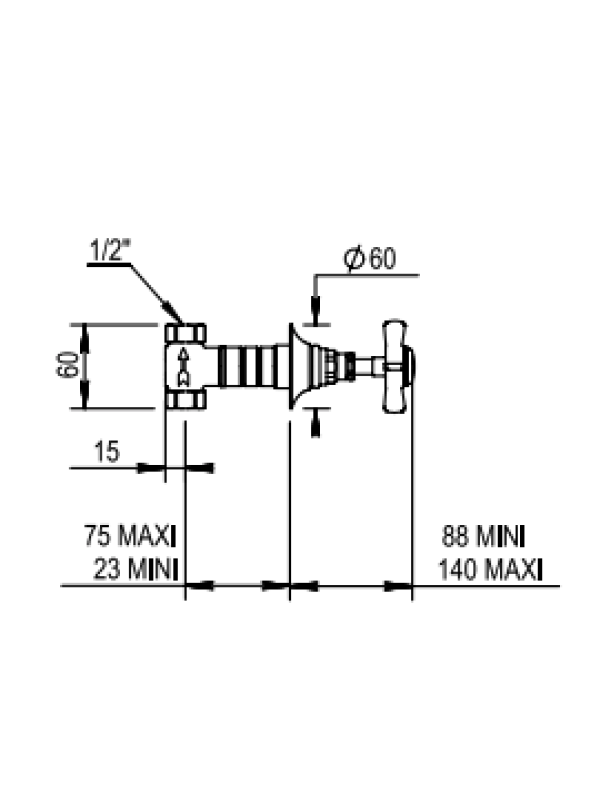 Habillage pour robinet à encastrer - CONVERTY - HORUS - horus_habillage_concerty_28578_chrome