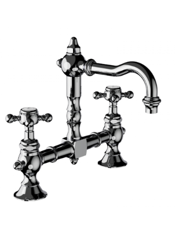Mélangeur lavabo 2 trous - JULIA-VICTORIA - HORUS - horus_me_langeur_lavabo_2_trou_croisillon_juila_victoria