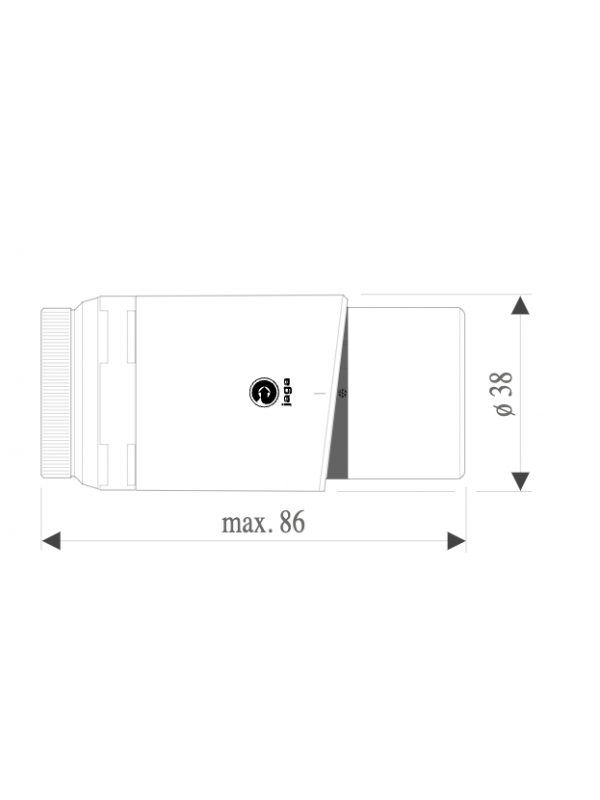 Têtes de vannes Thermostatiques JAGA Argent - jaga_te_te_thermosttique_argent