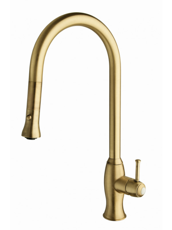 Mitigeur cuisine CANOVA Vieux bronze douchette - ka53092