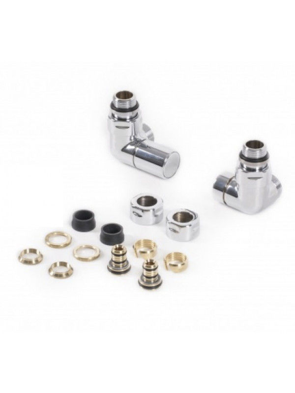 Kit Vanne Corner pour Radiateur et Sèche Serviettes - POLETTI - kit_vanne_en_coin_corner_poletti