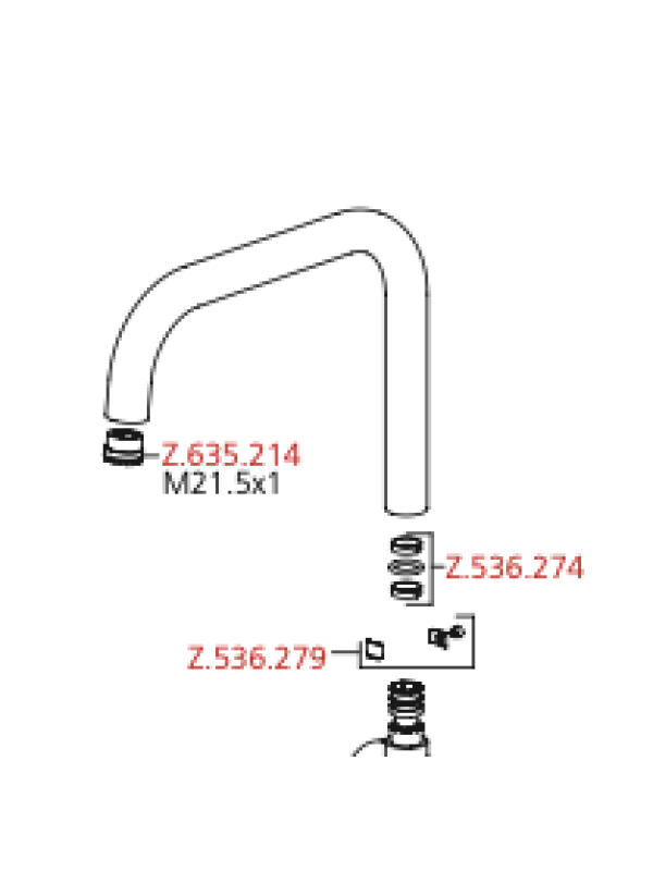 Kit anneau et joint - LIVELLO - KWC - kwc_livello_mitigeur_cuisine_chrome_bec