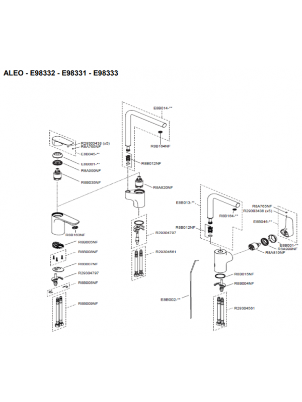 Piéces détachées ALEO - ALEO + - Jacob DELAFON - liste_piece_detachee_aleo_jacob_delafon_e98332_e98331_e98333