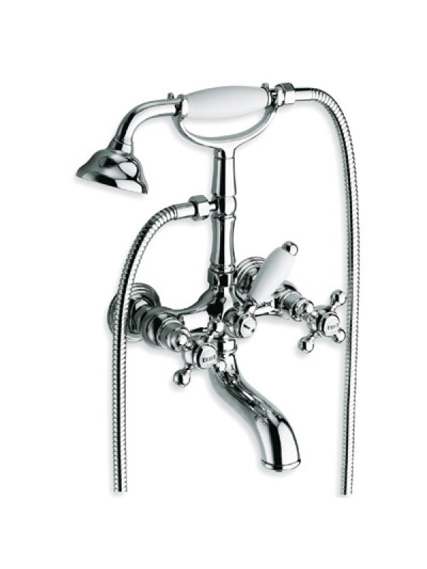 PARIGI MELANGEUR BAIN-DOUCHE MURAL - melangeur_bain_douche_complet_retro_parigi_pg10251