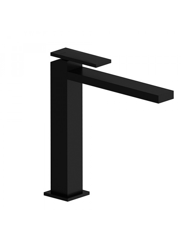 MITIGEUR LAVABO TABULA MI-HAUT NOIR MAT - mitigeur_lavabo_monotrou_tabula_mi_haut_hauteur_260_mm_ondyna_ta22713_1