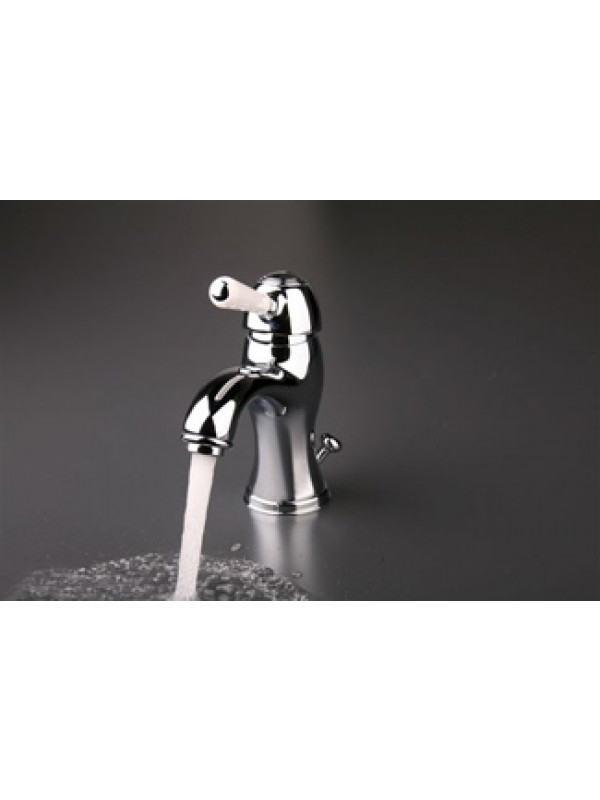 MITIGEUR LAVABO RETRO ART ELITE CHROME + VIDAGE - mitigeur_lavabo_retro_art_elite_ae21151_ondyna