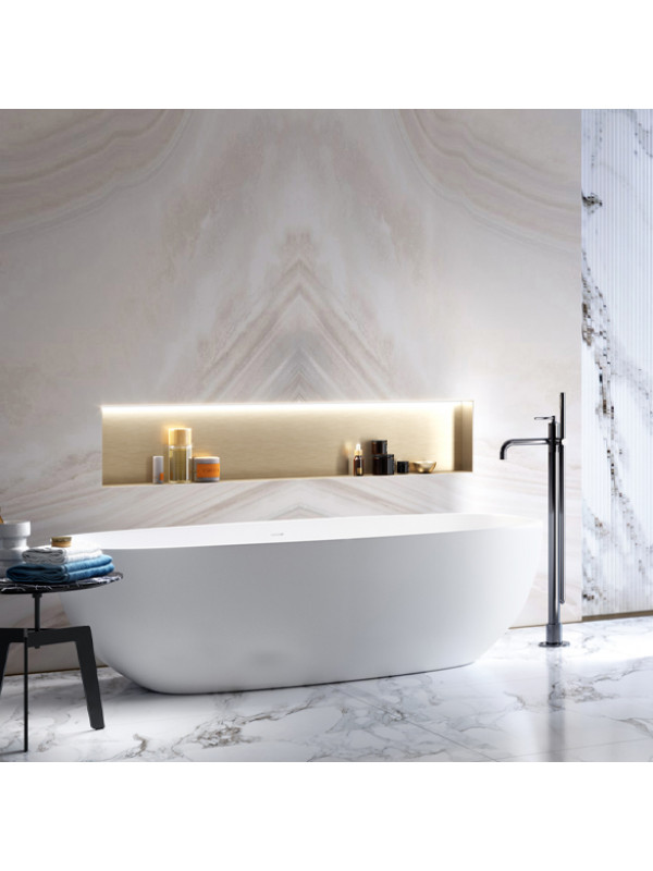 Bain-douche sur Monocolonne MINOÉ pour baignoire îlot - mitigeur_monocolonne_minoe_horus_47799_ambiance