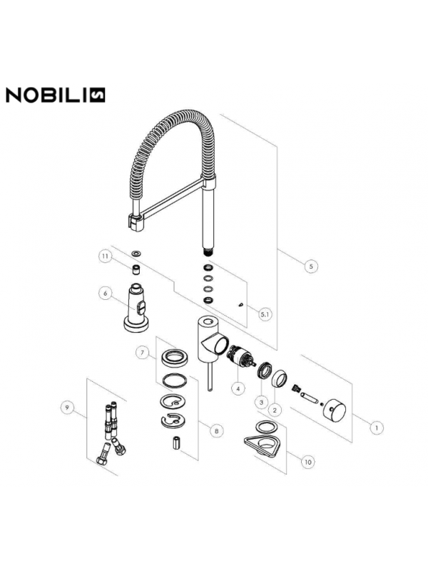 Douchette Chrome - NOBILI - nobili_douche_chrome_live