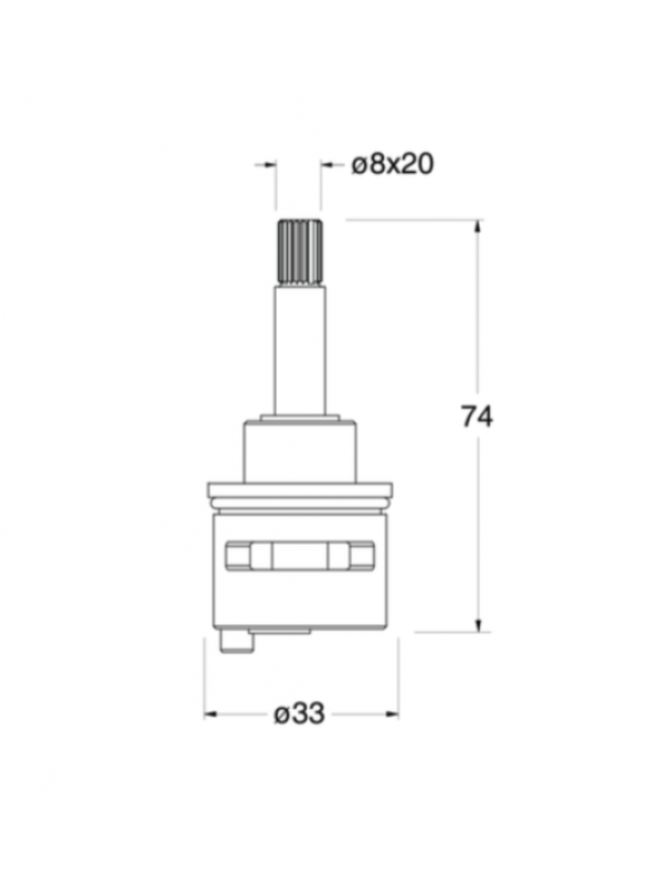 CARTOUCHE INVERSEUR 3 SORTIES POUR PD80000 XT143 XQ143 XE143 - ONDYNA - ondyna_inverseur_douche_3sorties