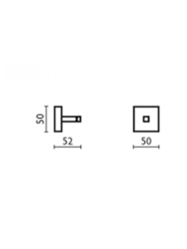 Porte-peignoir QUATTRO Noir Mat ONDYNA - ondyna_quattro_schema
