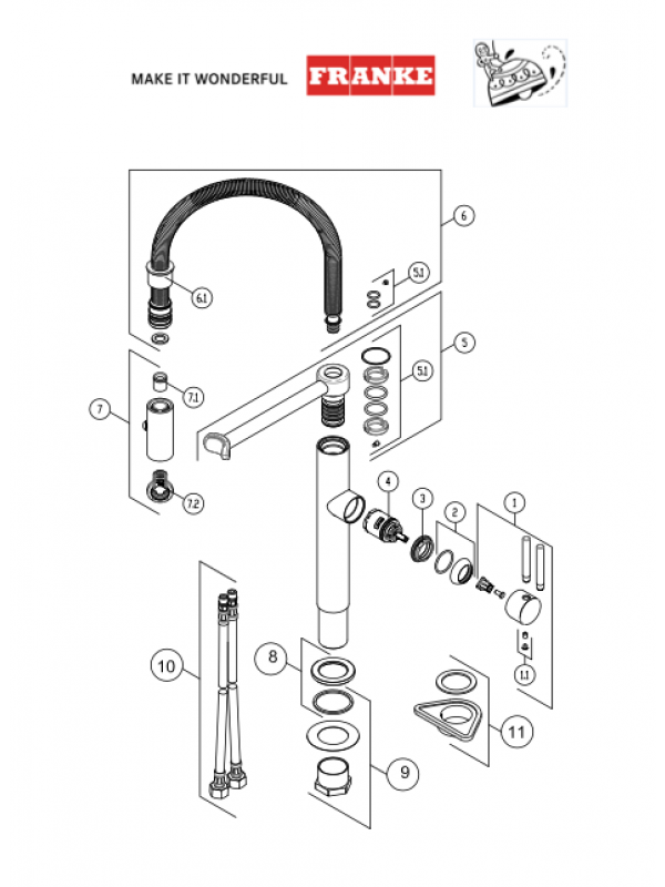 PESCARA L - Flexible - FRANKE  - pescaral_franke_mitigeur_cuisine_flexible_douchette