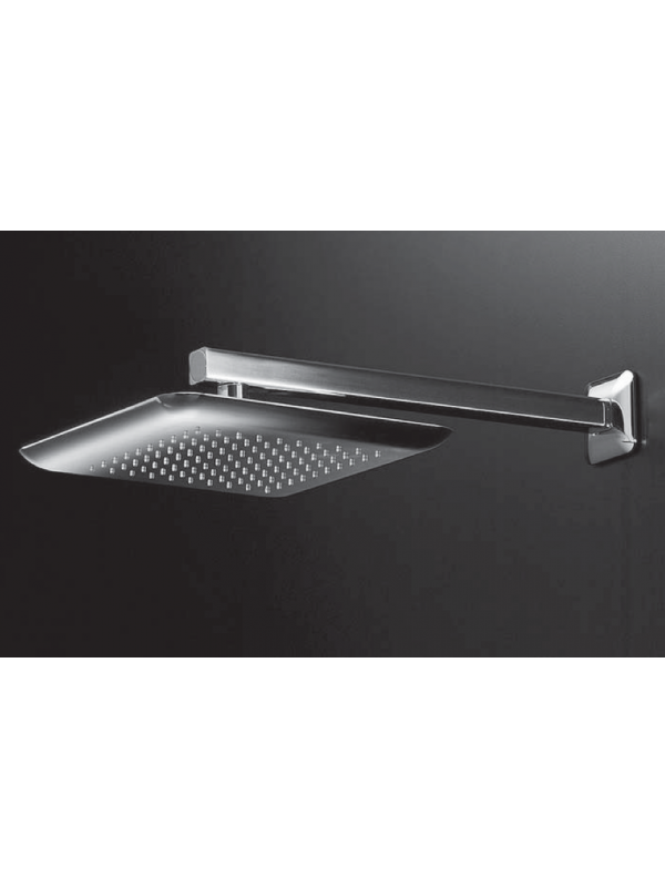POMME DE DOUCHE ABS CARREE 250 MM  KIT CREAMY + BRAS 35 CM - pomme_de_douche_abs_carree_250_mm_kit_creamy___bras_35_cm_cm25051