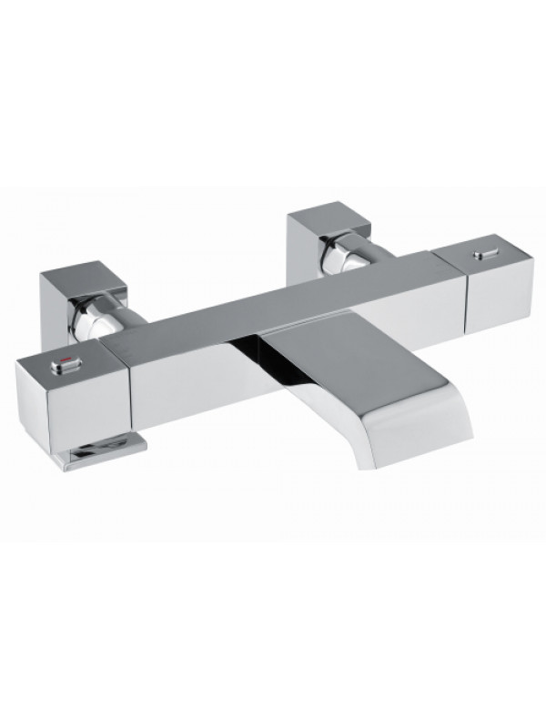 QUADRI MITIGEUR BAIN DOUCHE SUR GORGE THERMOSTATIQUE BEC CASCADE - qd18551