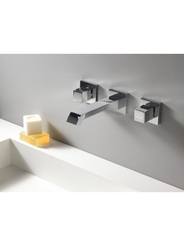 QUADRI MÉLANGEUR LAVABO MURAL CHROME - qd24251_amb_me_langeur_quadri_qd24251