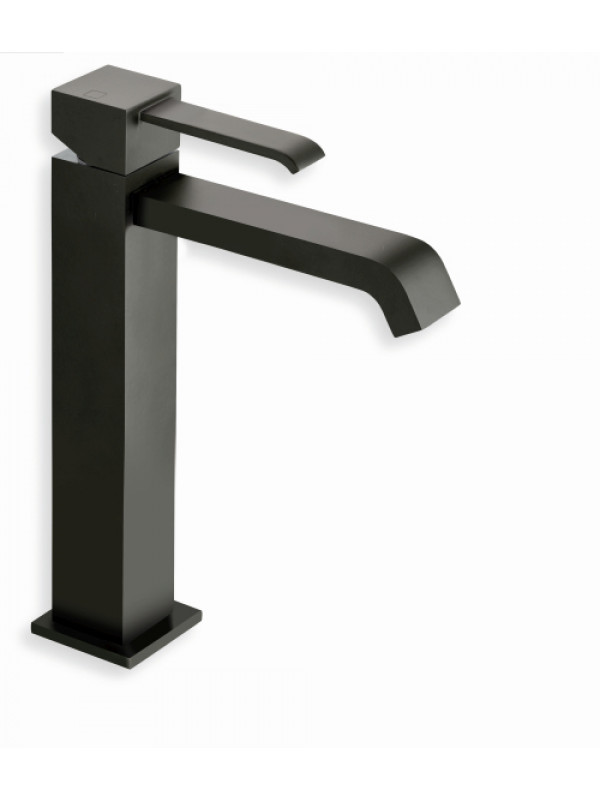 QUADRI MITIGEUR LAVABO MI-HAUT NOIR MAT - qm22713