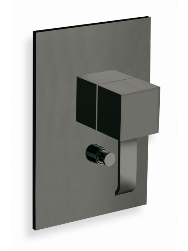 QUADRI 2 SORTIES NOIR MAT  MITIGEUR DOUCHE  - qm68913