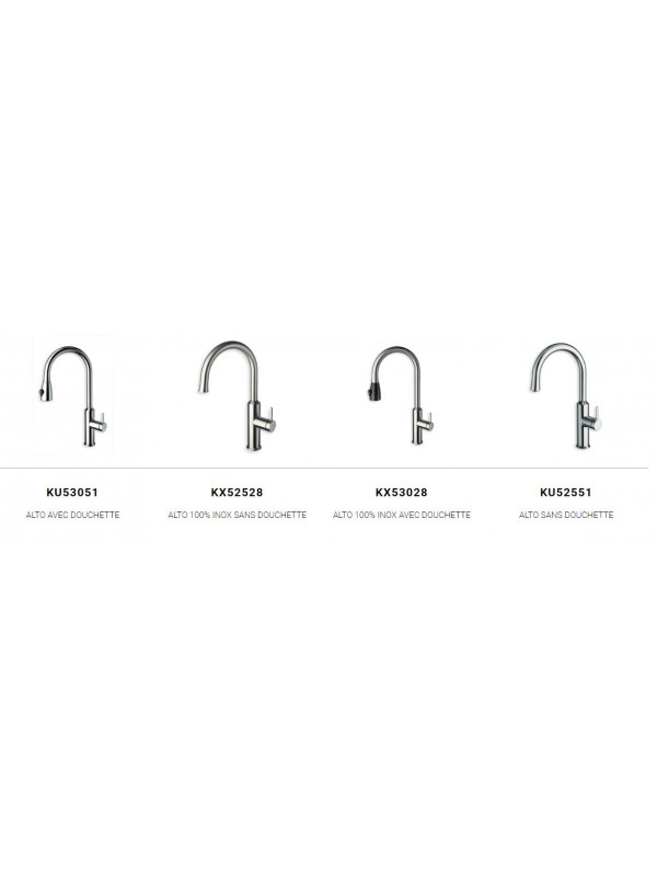 Pièces détachées pour ALTO - ONDYNA - r_f_rence_des_robinet_alto_ondyna_ku53051_-_kx52528_-_kx53028_-_ku52551