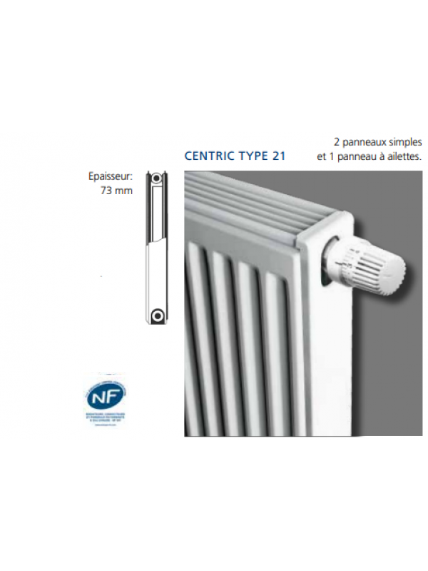 Horizontal Centric - Radiateur - BRUGMAN - radiateur_centric_horizontal_brugman_type_21