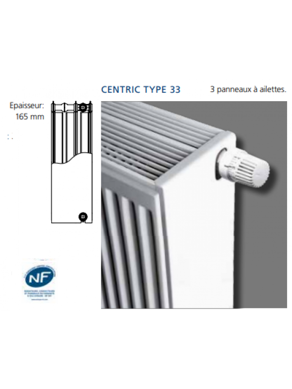 Horizontal Centric - Radiateur - BRUGMAN - radiateur_centric_horizontal_brugman_type_33