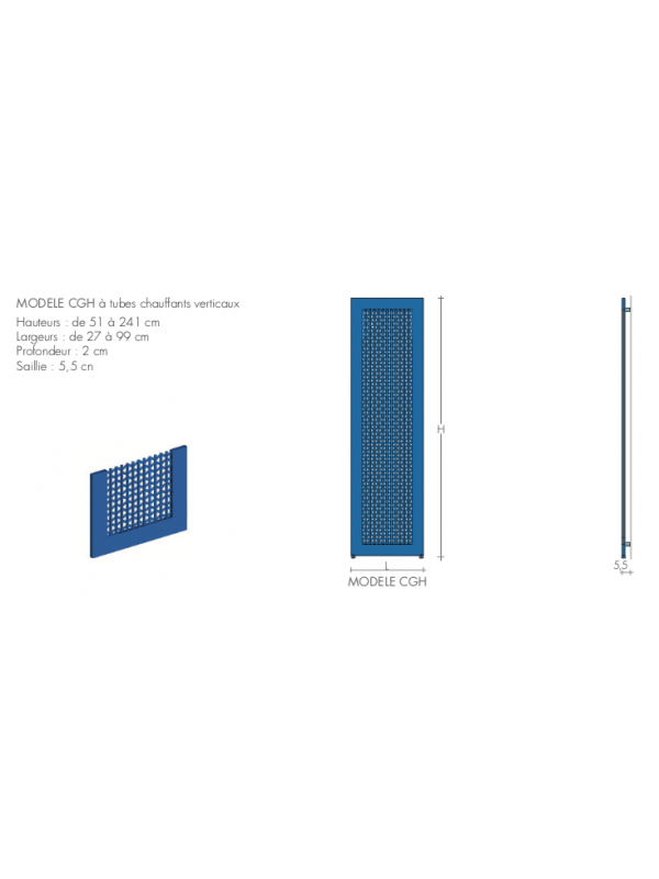 RADIATEUR CROSS G CHAUFFAGE CENTRAL - radiateur_chauffage_central_cross_g_vertical_brem
