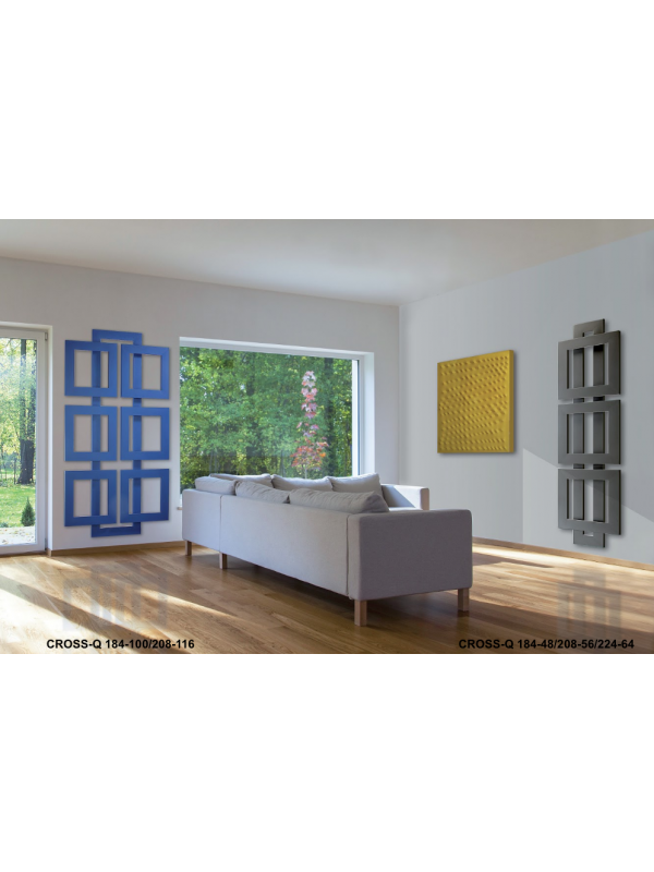 SECHE-SEVIETTES E-CROSS-Q ELECTRIQUE CARRES SUPPERPOSES - radiateur_design_electrique_e_cross_q_brem_1