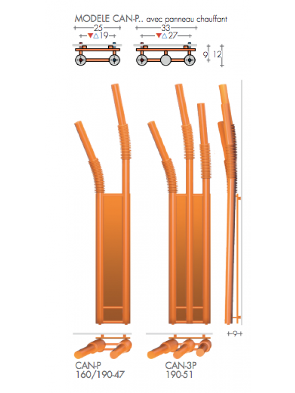 RADIATEUR CANNUCCIA PAILLE CHAUFFAGE CENTRAL - radiateur_eau_chaude_cannuccia_paille_brem_avec_panneau_chauffant