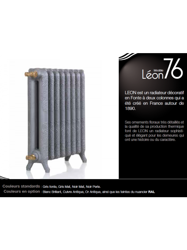 Radiateur fonte LEON - CINIER - radiateur_fonte_leon_76_cinier