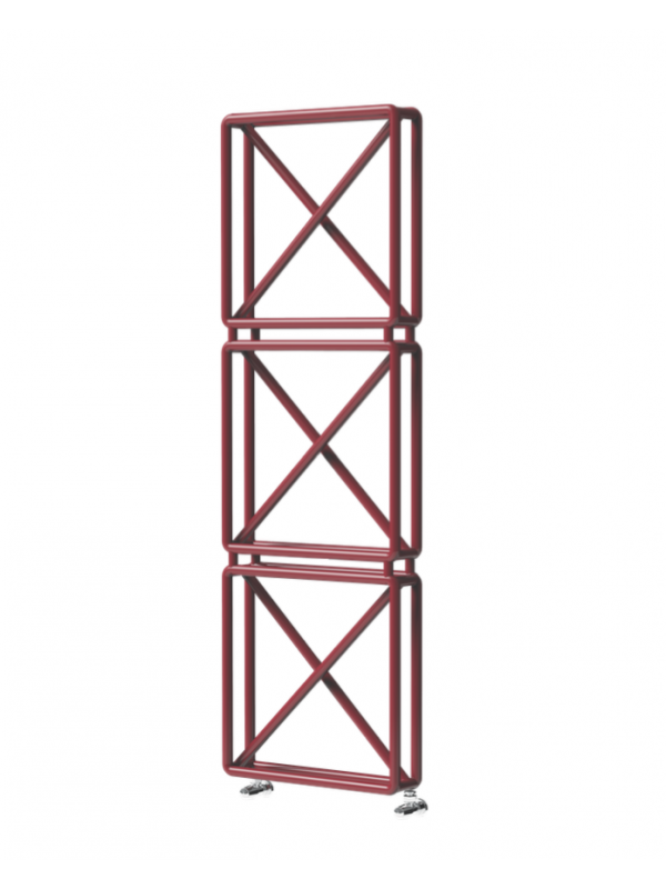 SECHE-SERVIETTES RAW VERTICAL CHAUFFAGE CENTRAL - radiateur_raw3_157_50_rosso_still_life