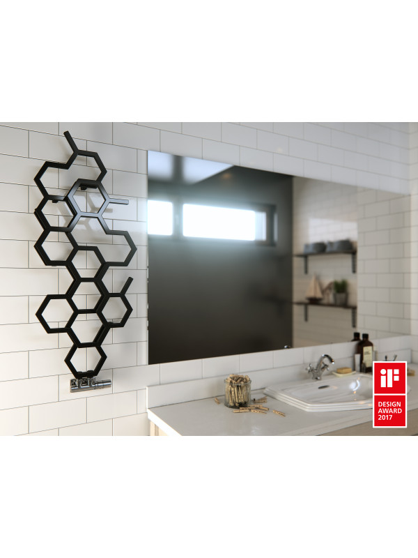 HEX -TERMA - radiateur_seche_serviettes_design_hex_ral9005_bathroom_terma_1_1